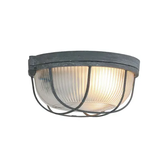 Affare Plafoniera Lisanne, grigio, Ø 17 cm, metallo, vetro, E27