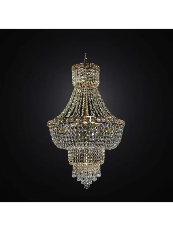 Lampadario classico oro in cristallo 9 luci BGA 2810/50 design swarovsky Saldi
