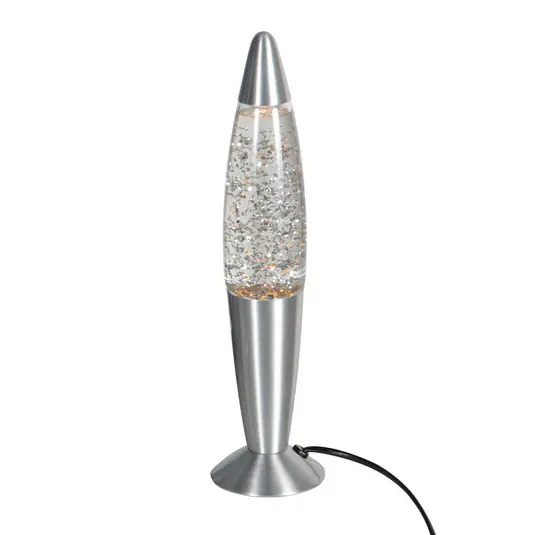 Super Prezzo Lampada da tavolo Volcan 4187, acciaio, effetto glitterato, E14