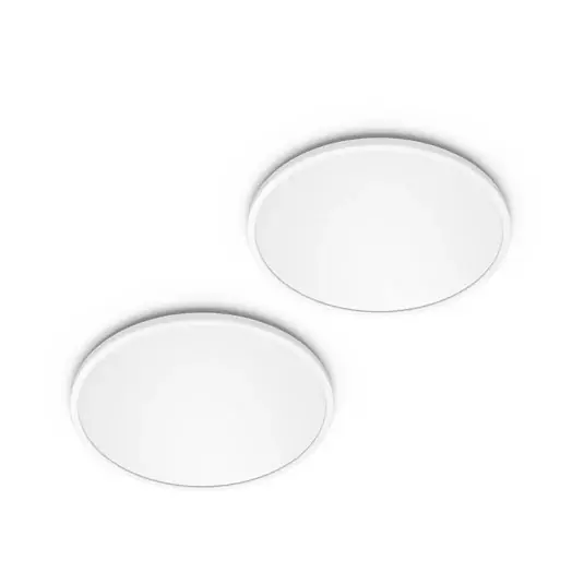 Philips LED SuperSlim set da 2 pezzi bianco IP44 Ø 30 cm 2.700 K Popolare