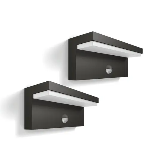 Philips Applique da esterni LED Bustan confezione da 2 sensore 2.700K Prezzo Conveniente