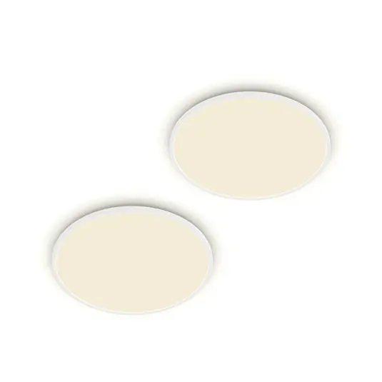 Philips Plafoniera LED SuperSlim Set da 2 IP44 Ø 25 cm 4.000 K Prezzo Ridotto