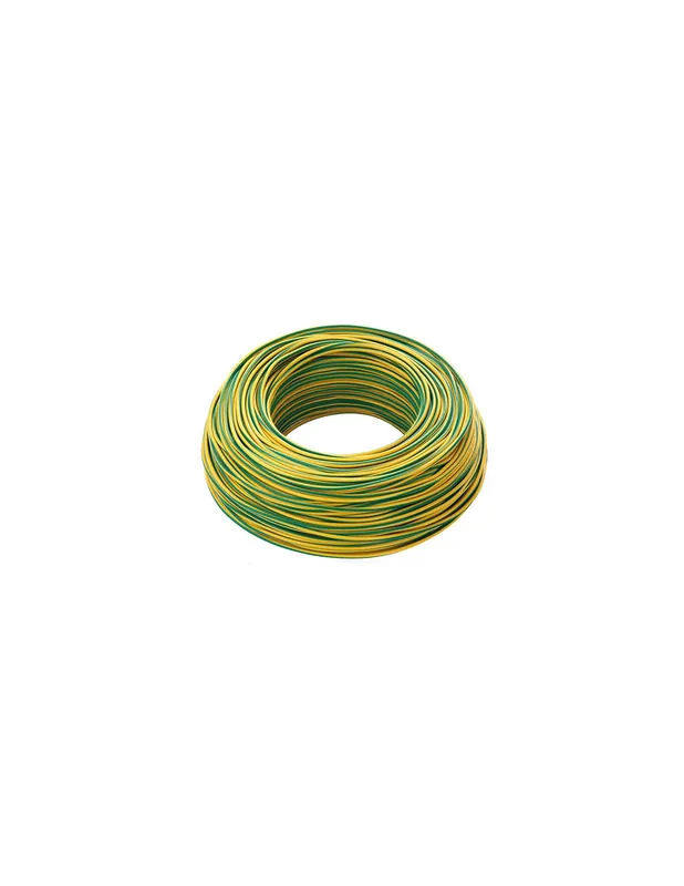 Nuovo Arrivo Cordina unipolare elettrico flessibile imq 6mmq giallo verde icel fs176gv