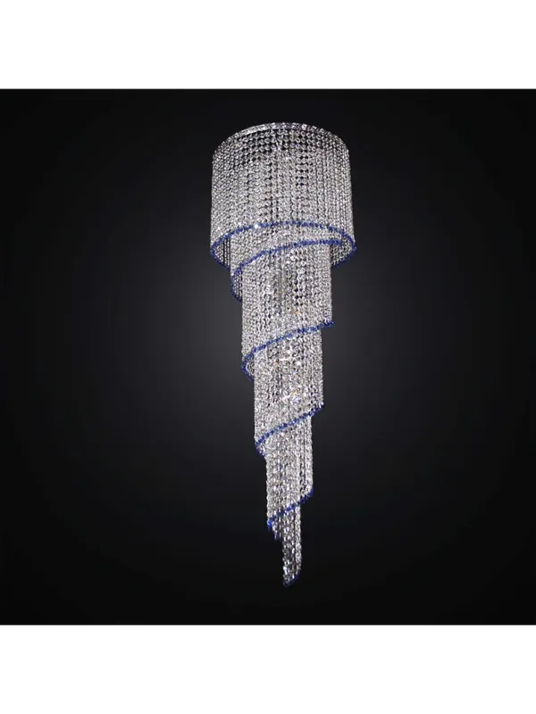 Prezzo Basso Lampadario moderno cascata di cristalli 7 luci BGA 2796/PL40 design swarovsky