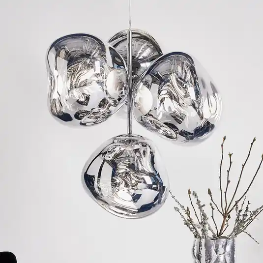 Tom Dixon Lampadario a LED Melt Chandelier, grigio fumo Offerta Lampo