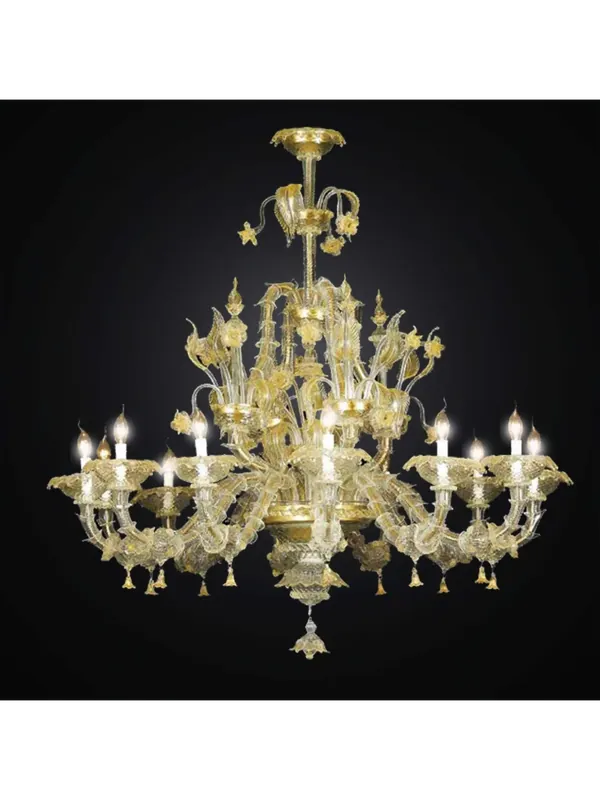 Prezzo Ridotto Lampadario murano classico oro a 12 luci BGA 2791/12