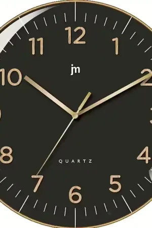 Promo Stagionale Orologio da parete tondo nero diametro 30 centimetri 00972N
