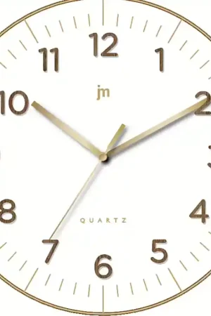 Orologio da parete tondo design bianco 30cm Lowell 00972B Promozione Esclusiva