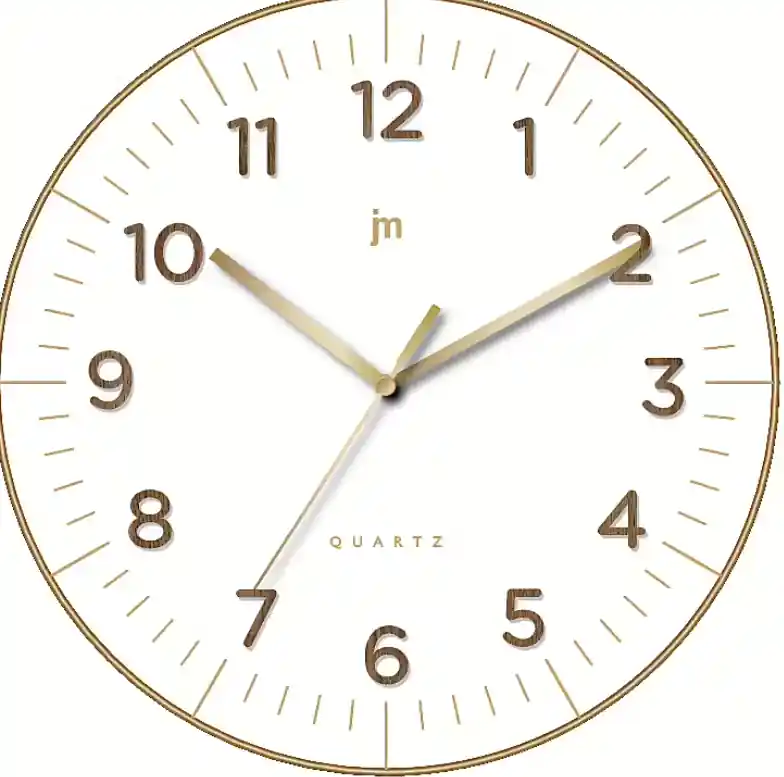 Orologio da parete tondo design bianco 30cm Lowell 00972B Promozione Esclusiva