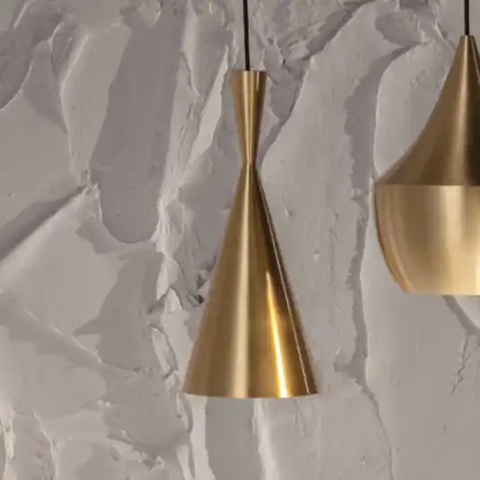 Tom Dixon Lampada LED a sospensione Beat Tall, color ottone, Ø 19 cm Più Venduto