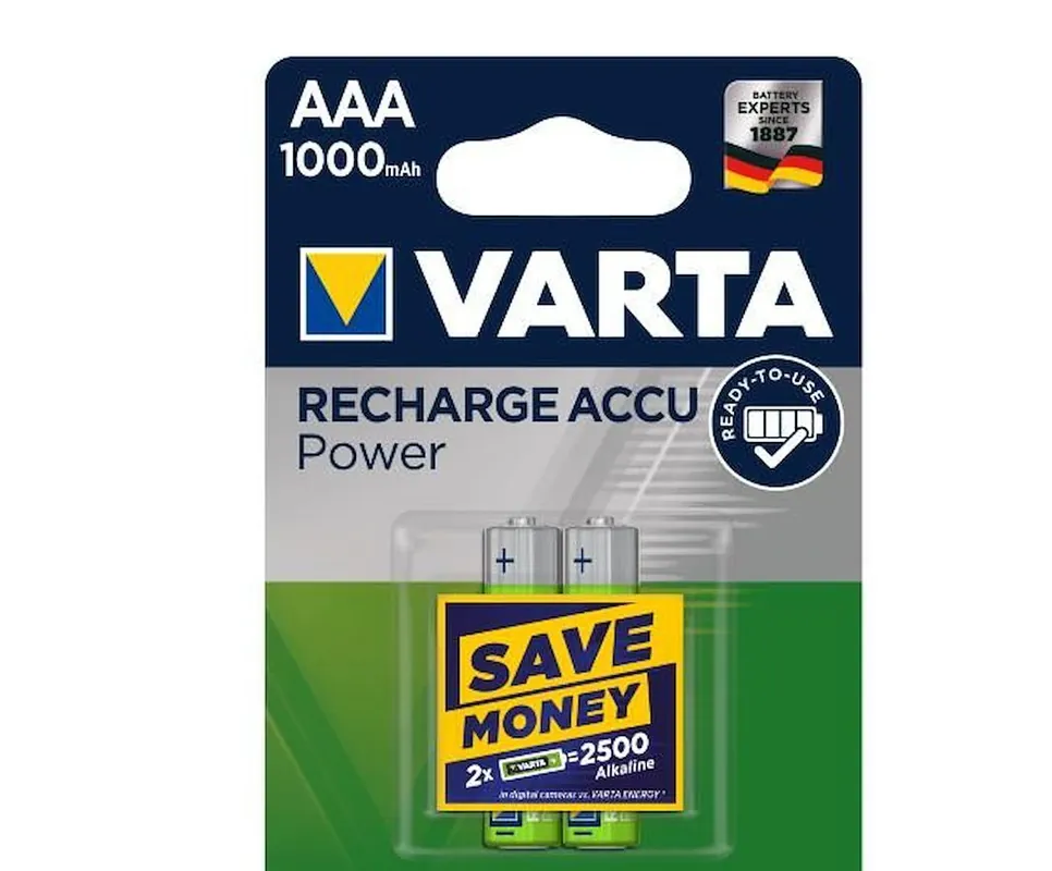 Batterie ricaricabili AAA 1000mAh Varta 05703301402 Bestseller
