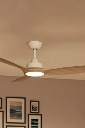 Ventilatore LED Philips Olas, Ø 132 cm, marrone/bianco, silenzioso Consegna Rapida