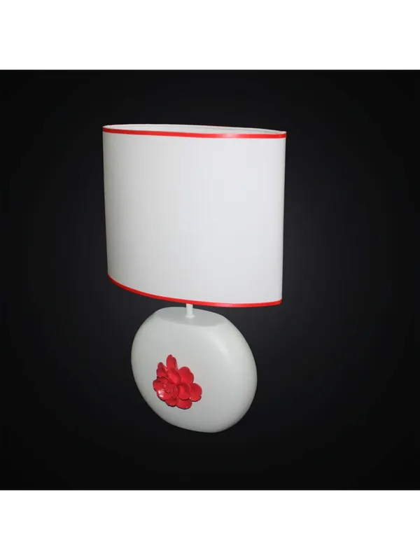 Lume moderno in ceramica bianco e rosso 1 luce BGA 2871-LG Prezzo Scontato