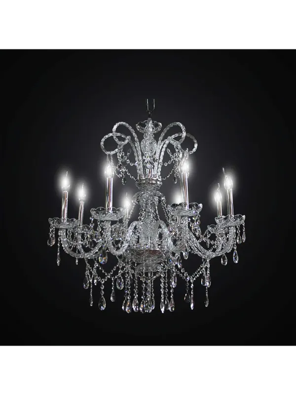 Lampadario in cristallo 8 luci BGA 2865-8 design swarovsky Popolare