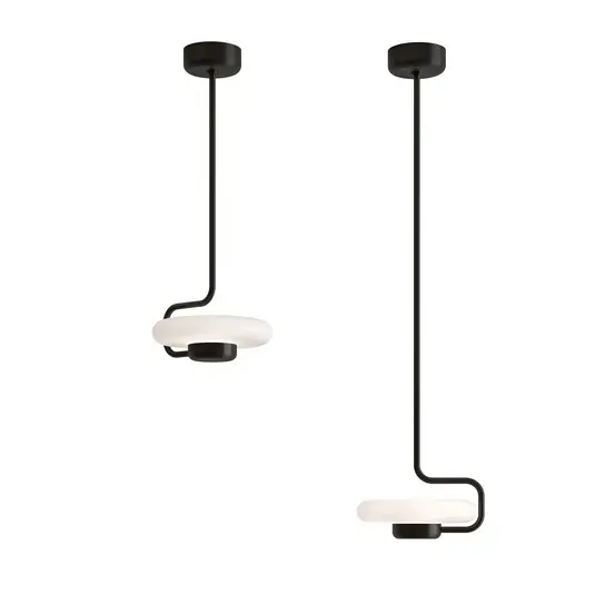 Lampada LED a sospensione TRATTO di kdln, nera, Ø 27 cm, metallo/vetro Saldi