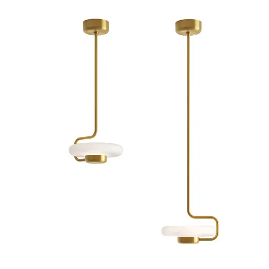 Lampada LED a sospensione TRATTO di kdln, ottone, Ø 27 cm, metallo/vetro Offerta Speciale