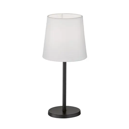 Novità Lampada da tavolo Rimini, chintz, bianco/nero, E14, 30 cm
