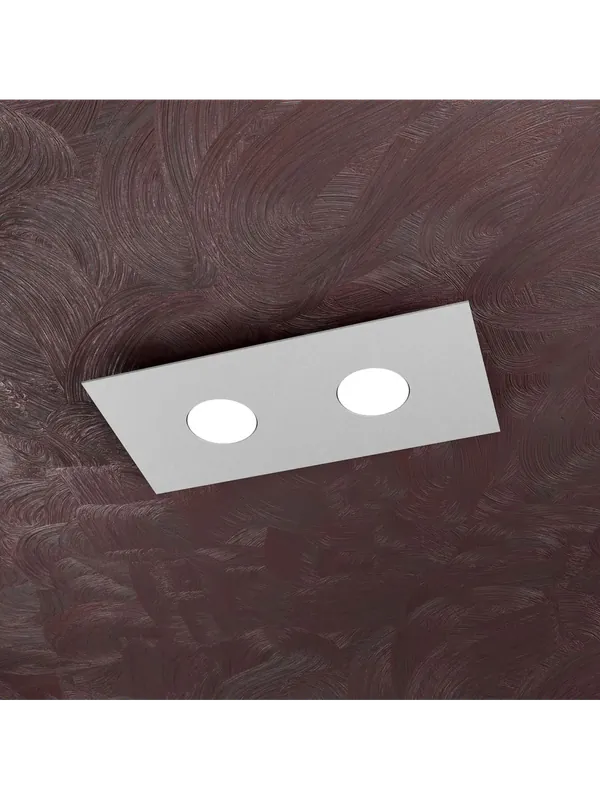 Consegna Rapida Plafoniera moderna 2 luci design tpl 0179
