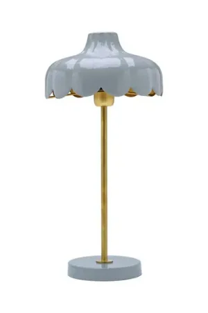 Compra Online PR Home Lampada da tavolo Wells, blu/dorato Altezza 50 cm