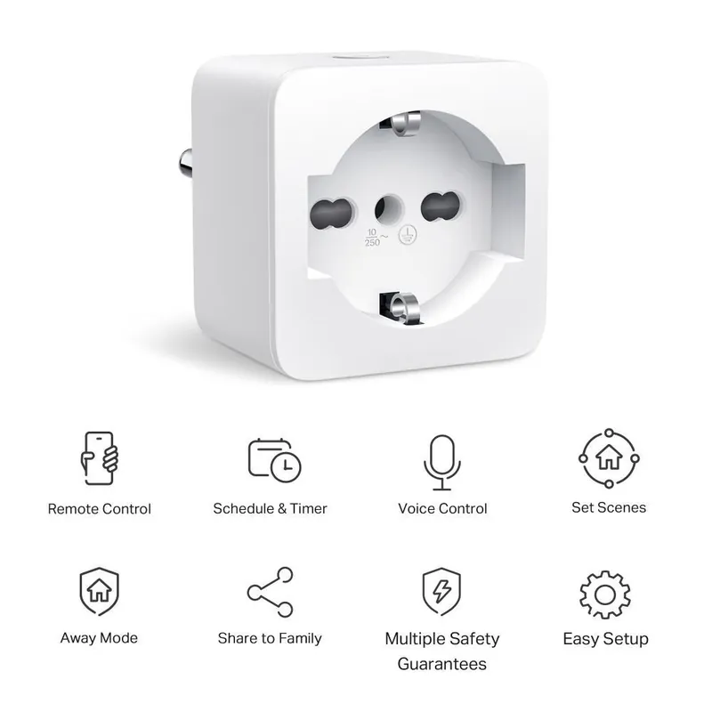 Soddisfatti O Rimborsati Presa schuko smart WiFi 78x55x55 mm - TP-TP10
