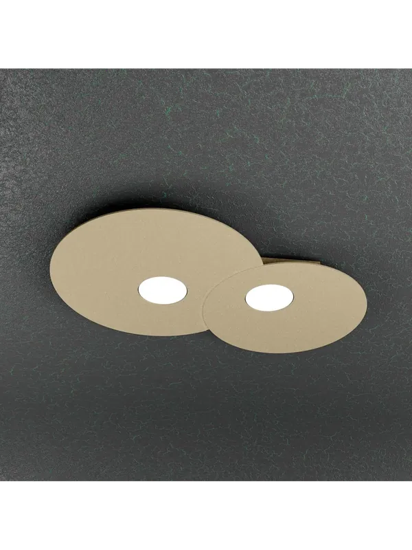 Plafoniera moderna 2 luci design tpl 0218 Super Prezzo