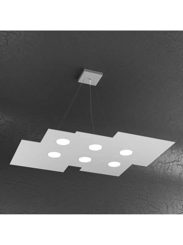 Consegna Rapida Lampadario moderno 6 luci design tpl 0228