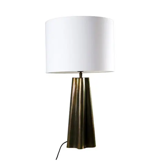 Offerta Speciale PR Home Lampada da tavolo Aira, altezza 65 cm, color ottone/bianco