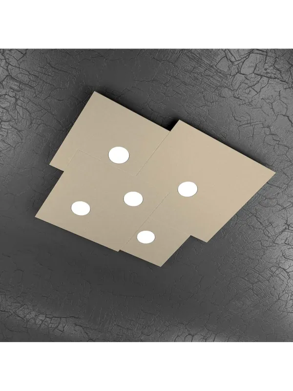 Plafoniera moderna 5 luci design tpl 0238 Offerta Lampo