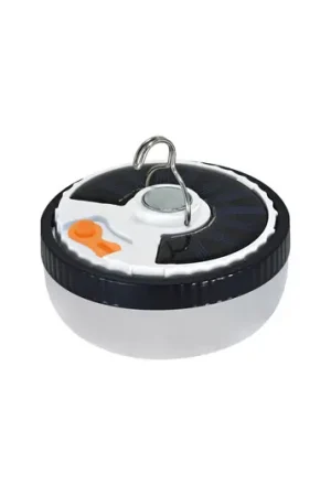Lampada LED solare Ufo, portatile, plastica, nero/bianco Ultimissimo Modello