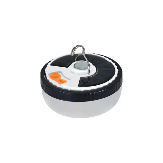 Lampada LED solare Ufo, portatile, plastica, nero/bianco Ultimissimo Modello
