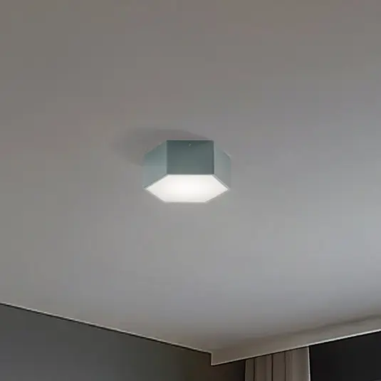 Plafoniere LED Libre, verde salvia, acciaio, 3.000 K Esclusivo