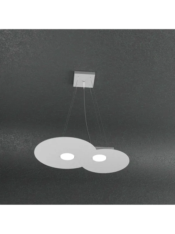 Lampadario moderno 2 luci design tpl 0201 Solo Oggi