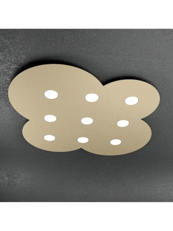 Plafoniera moderna 9 luci design tpl 0203 Nuova Collezione