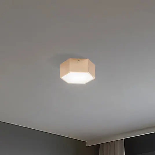 Plafoniera LED Libre, color oro, acciaio, 3.000 K Offerta Limitata