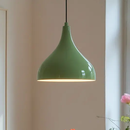 Lampada a sospensione Adash, verde menta, metallo, Ø 26 cm, E27 Compra Oggi Stesso