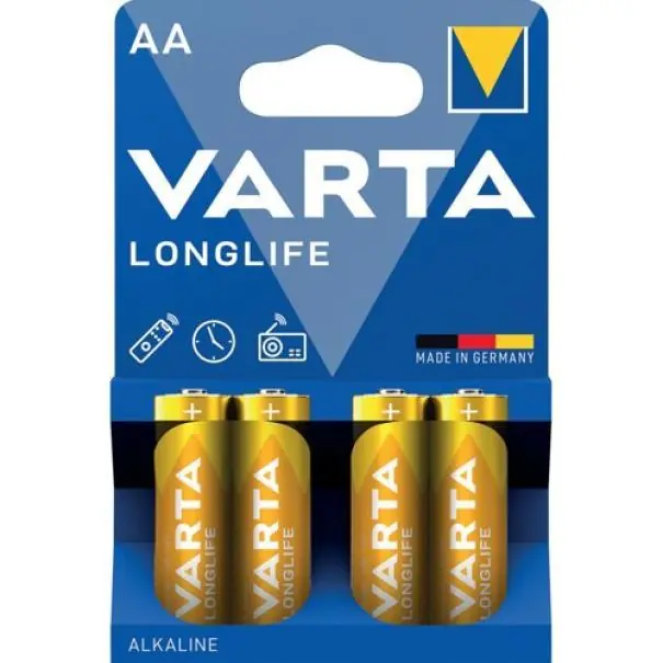 Acquista Ora Batterie AA VARTA Longlife Alcaline set4 - 04106101414