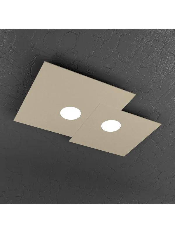 Plafoniera moderna 2 luci design tpl 0250 Occasione