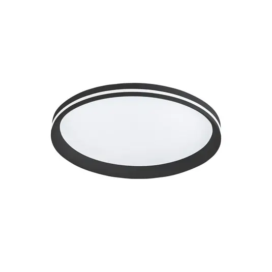 Prezzo Conveniente Plafoniera LED Isy, nera, Ø 45 cm, metallo, CCT, dimmerabile