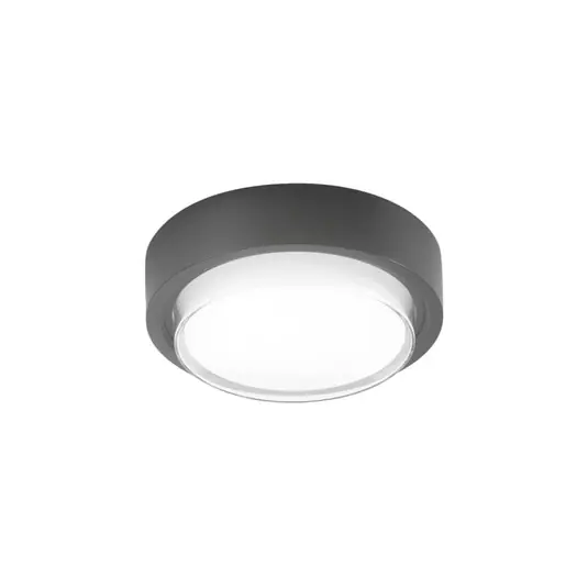 Promozione Plafoniera LED da esterni Owen, grigio scuro, metallo, 23 cm, IP65