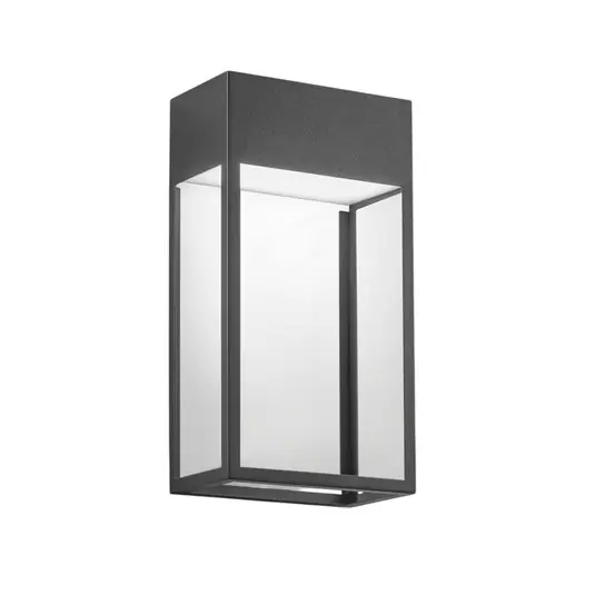 Applique da esterni LED Edo, grigio scuro, metallo, 30 cm, IP65 A Buon Prezzo