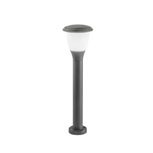 Lampione Thiago, 60 cm, grigio scuro, metallo, E27, IP65 Pagamento Sicuro