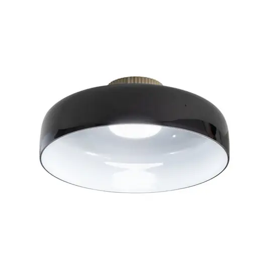 Ultime Pezzi Plafoniera LED Lunar, nero, vetro, Ø 42 cm, CCT, dimmerabile