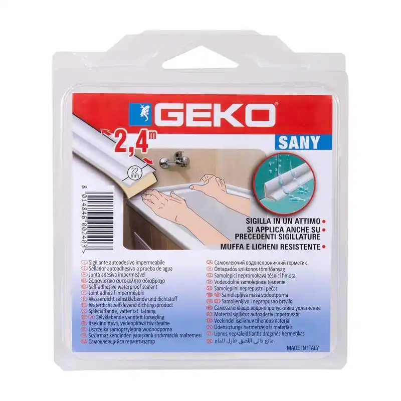 Sigillante autoadesivo impermeabile 22mm x 2,4m GEKO - D030705014 Vendita Finale