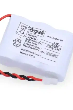 Batteria di ricambio NiCd 3.6V 0.4Ah Beghelli 415277001 per illuminazione di emergenza Di Tendenza