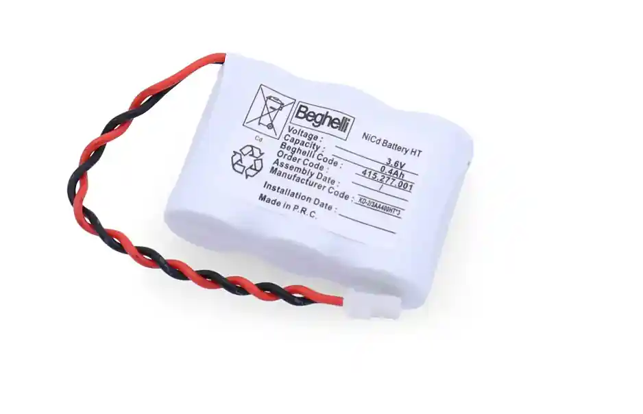 Batteria di ricambio NiCd 3.6V 0.4Ah Beghelli 415277001 per illuminazione di emergenza Di Tendenza