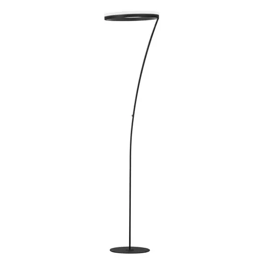 Piantana LED Sirko, nero sabbia, altezza 177 cm, metallo, CCT Spedizione Espresso