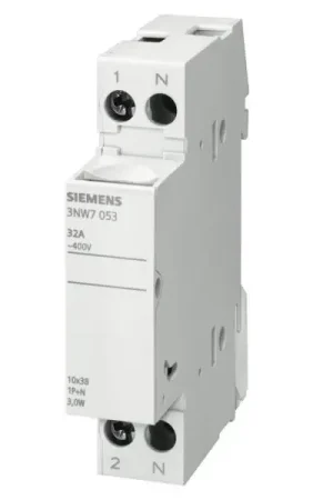 Base Portafusibile cilindrico SIEMENS Sentron 1-pole+N In 32 A - 3NW70532 Compra Online