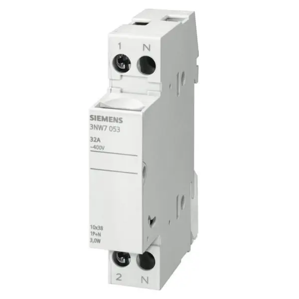 Base Portafusibile cilindrico SIEMENS Sentron 1-pole+N In 32 A - 3NW70532 Compra Online