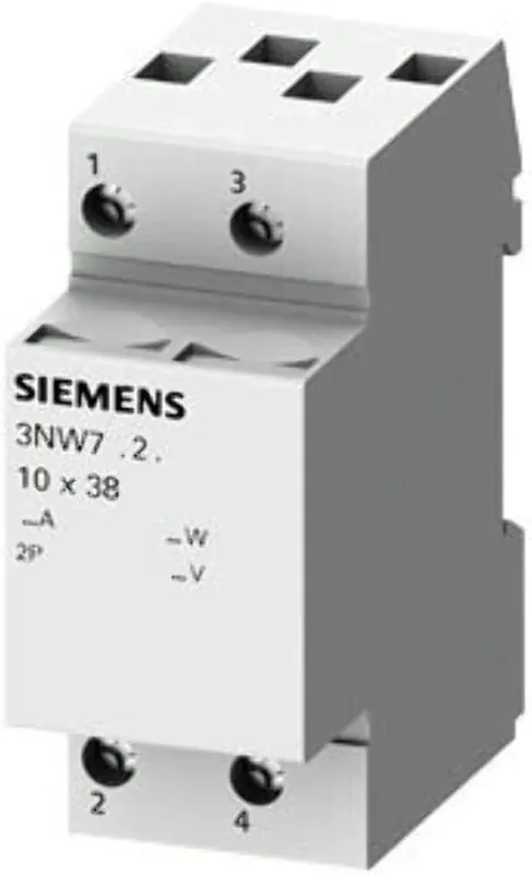 Portafusibile 2 poli 2Moduli 10x38 32A Siemens - 3NW70232 Reso Gratuito