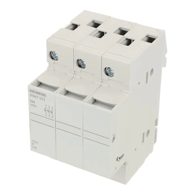 Portafusibili cilindrici 3P 10x38 32A Siemens - 3NW70332 Subito Disponibile
